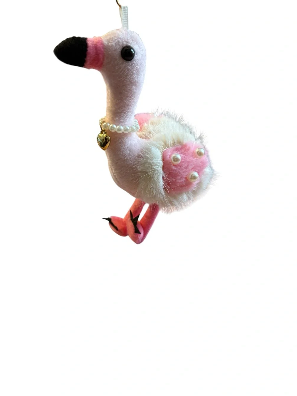 Natasha flamingo plush pink bag charm/keychain- adorable TikTok viral bag charm